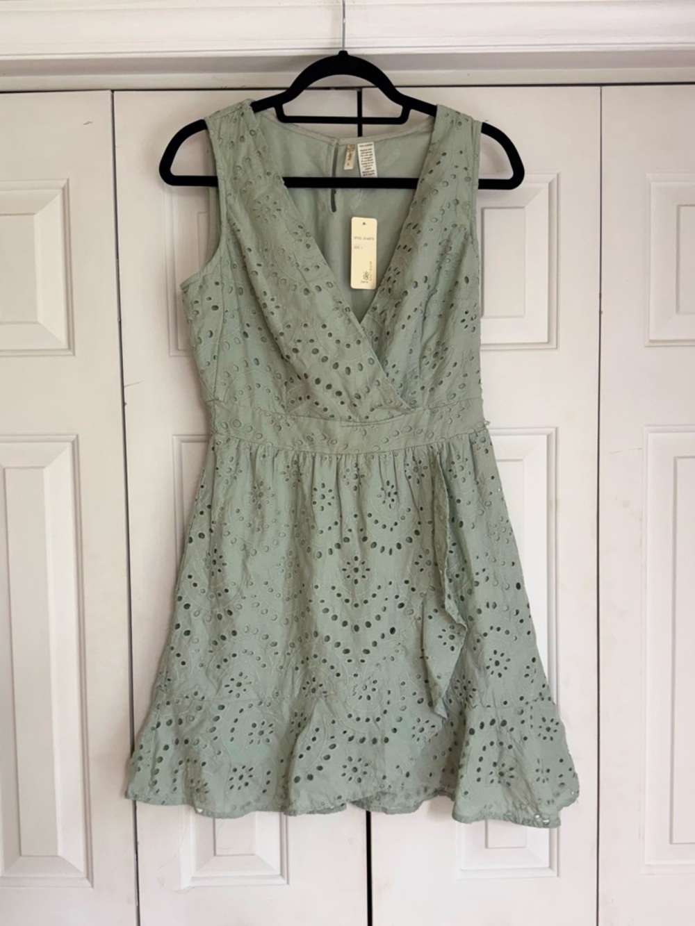 Japna Women’s Light Green Summer Spring Mini Dress Brand New Size Large